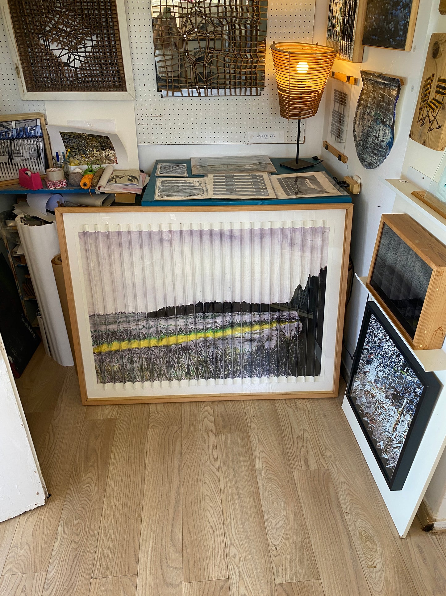 landscape- folded paper print