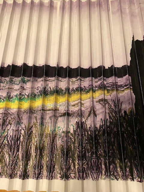 landscape- folded paper print