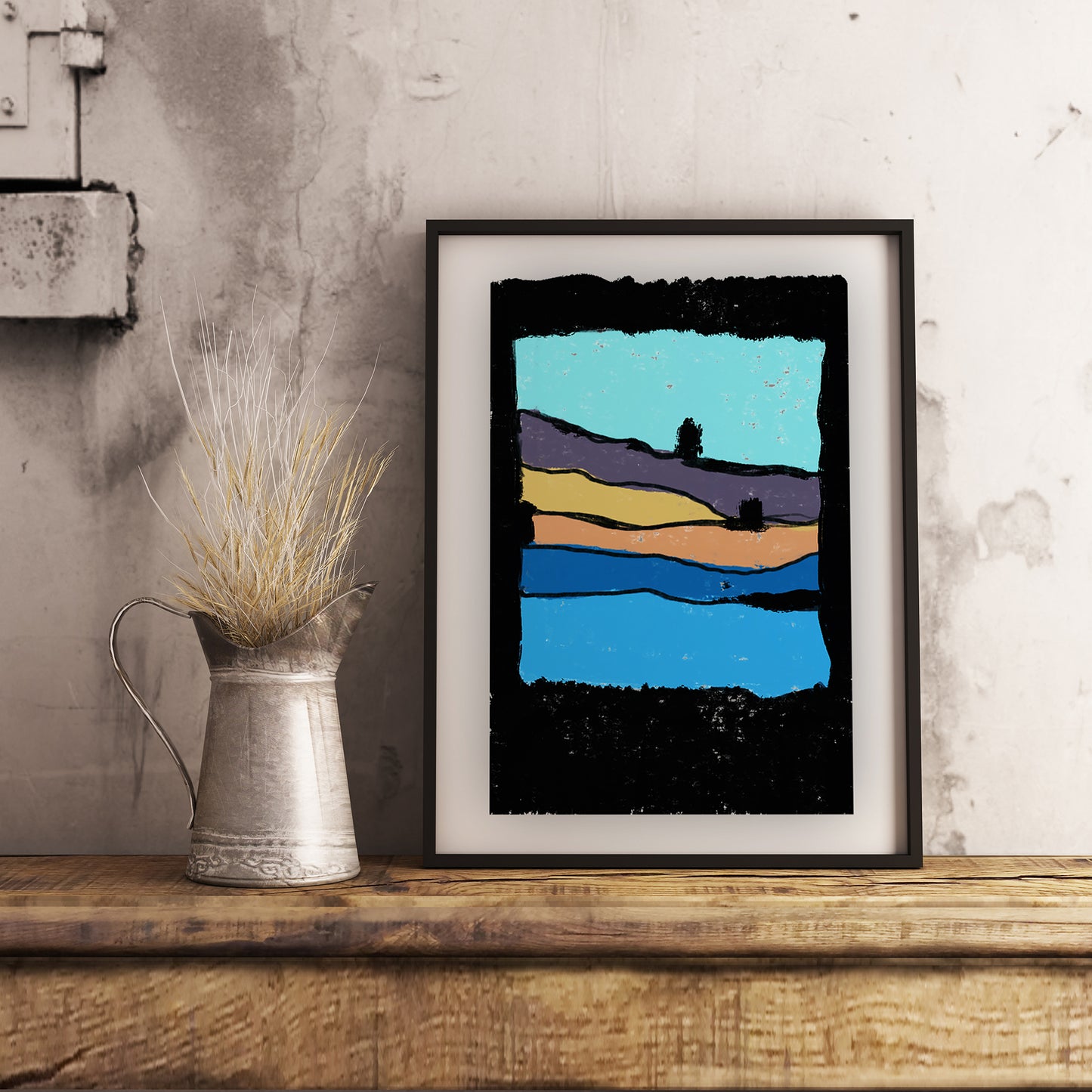 Landscape through a camera lens