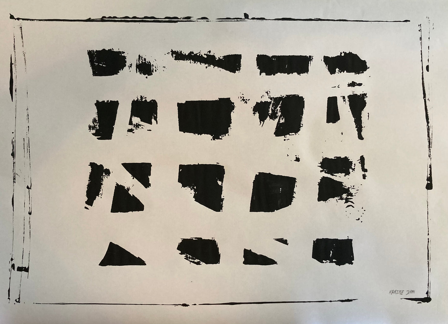 Black and white print