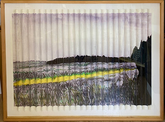 landscape- folded paper print