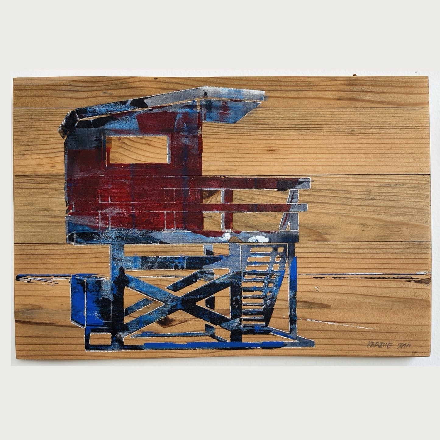 Lifeguard tower multicolor
