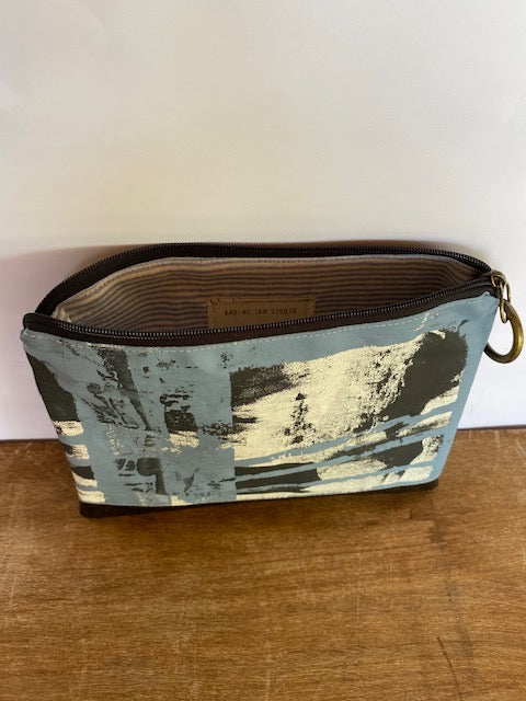 Hand crafted and printed vegan clutch