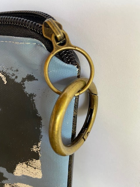 Hand crafted and printed vegan clutch