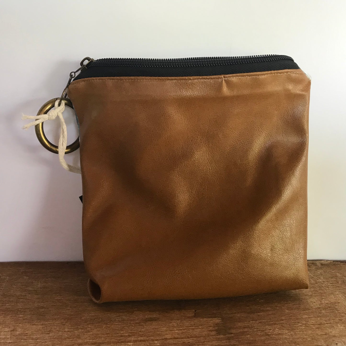 Hand crafted vegan clutch