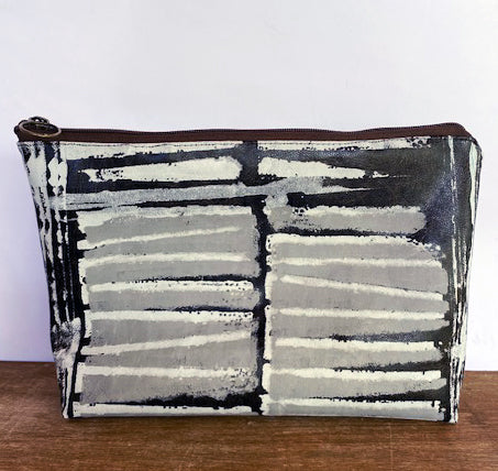 Hand crafted vegan clutch