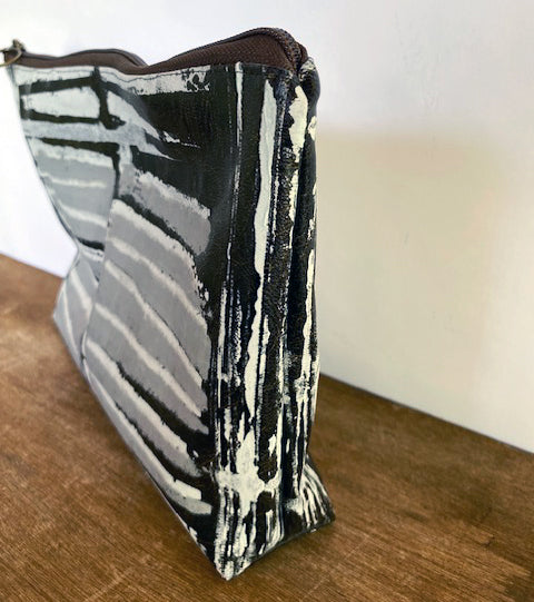 Hand crafted vegan clutch