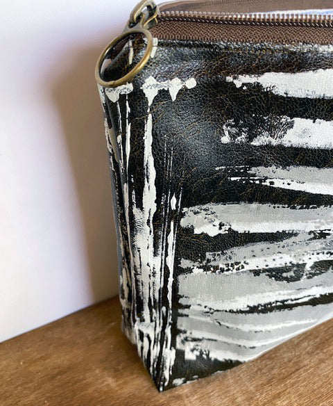 Hand crafted vegan clutch