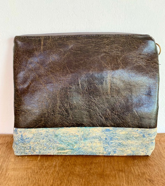 Hand crafted vegan clutch