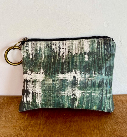 Hand crafted vegan clutch