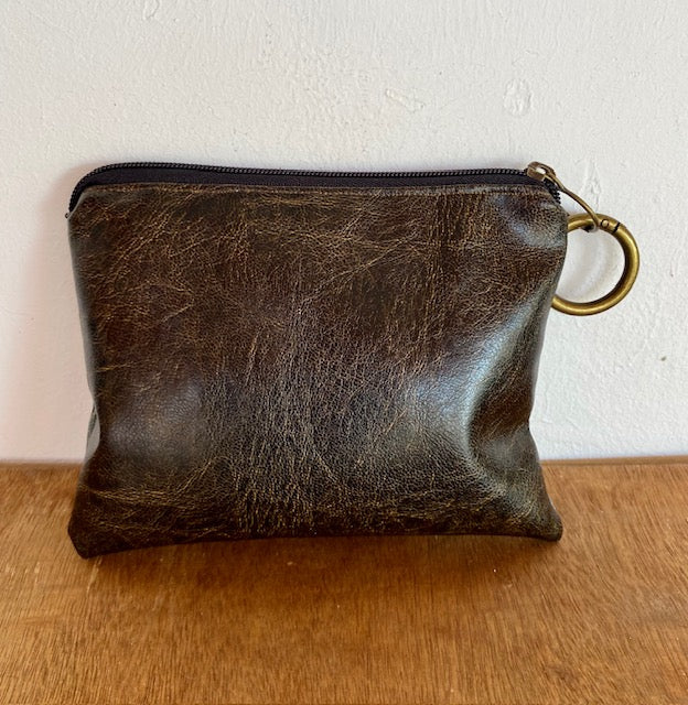 Hand crafted vegan clutch
