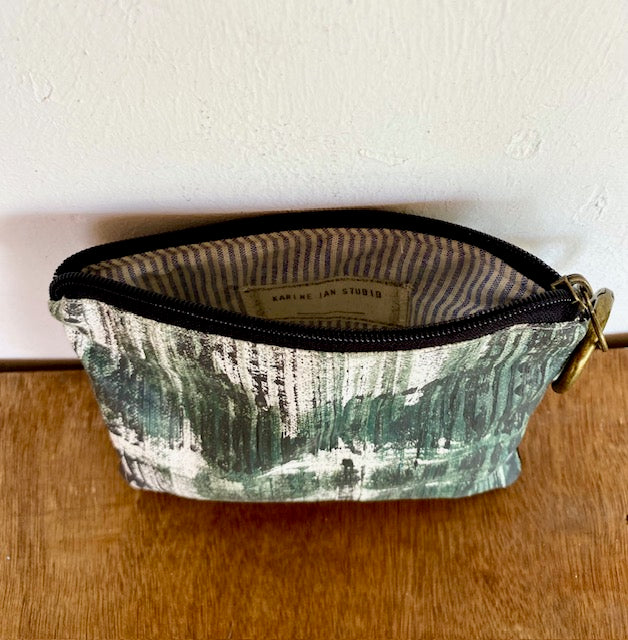 Hand crafted vegan clutch