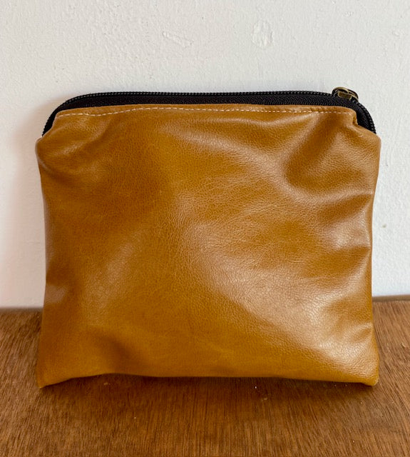 Hand crafted vegan clutch