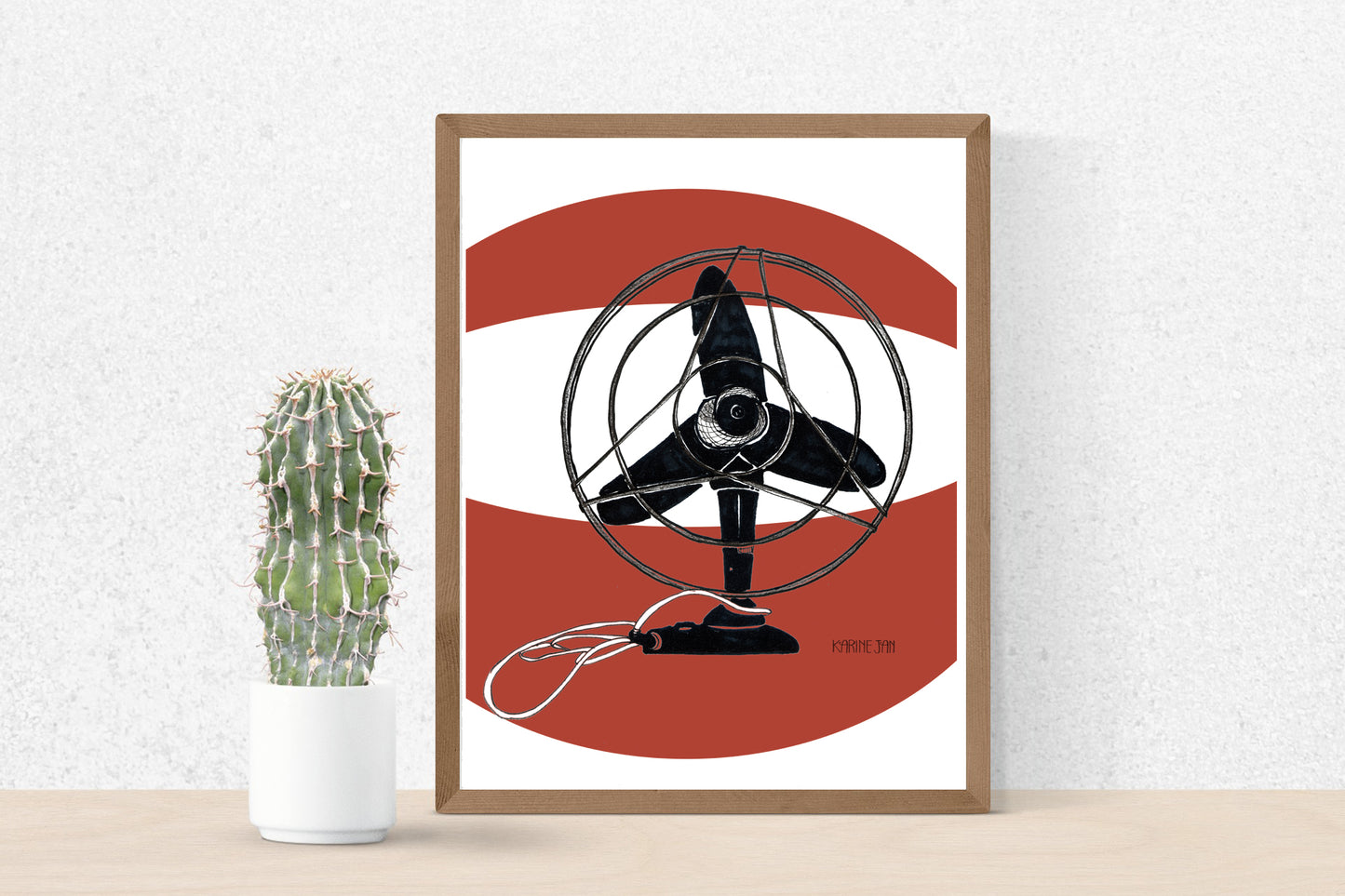 Vintage Fan - pink