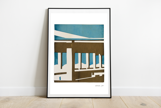 Site- screen print -brown