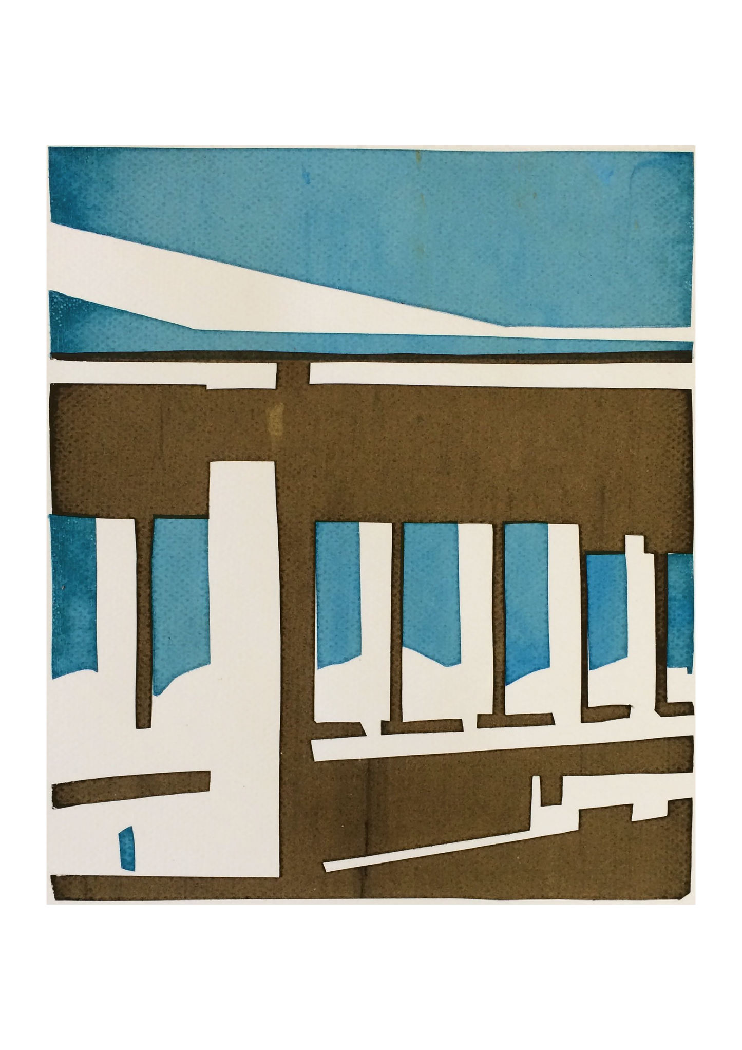 Site- screen print -brown